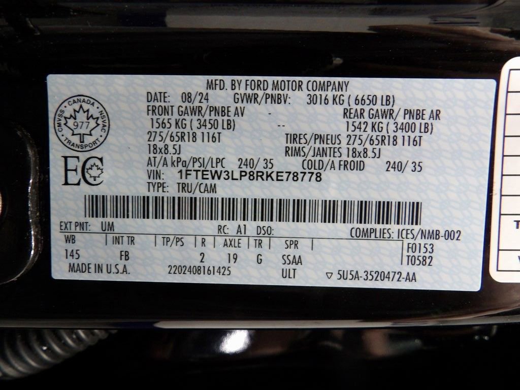 Used 2024 Ford F150 XLT w/ XLT Black Appearance Package image 62