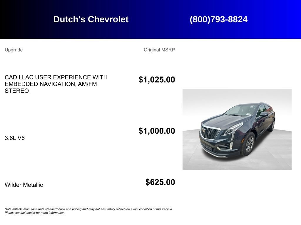Used 2021 Cadillac XT5 Premium Luxury w/ LPO, Floor Liner Package AWD/4WD image 6
