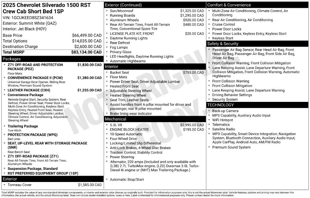 Used 2025 Chevrolet Silverado 1500 RST AWD/4WD image 73