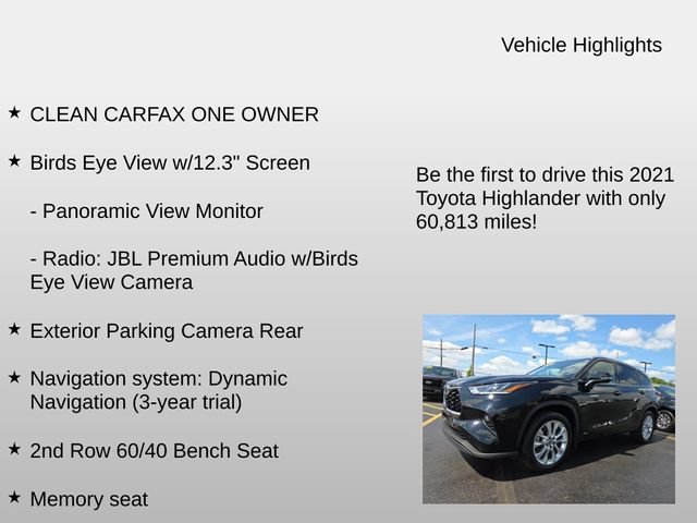 Used 2021 Toyota Highlander Limited AWD/4WD image 7