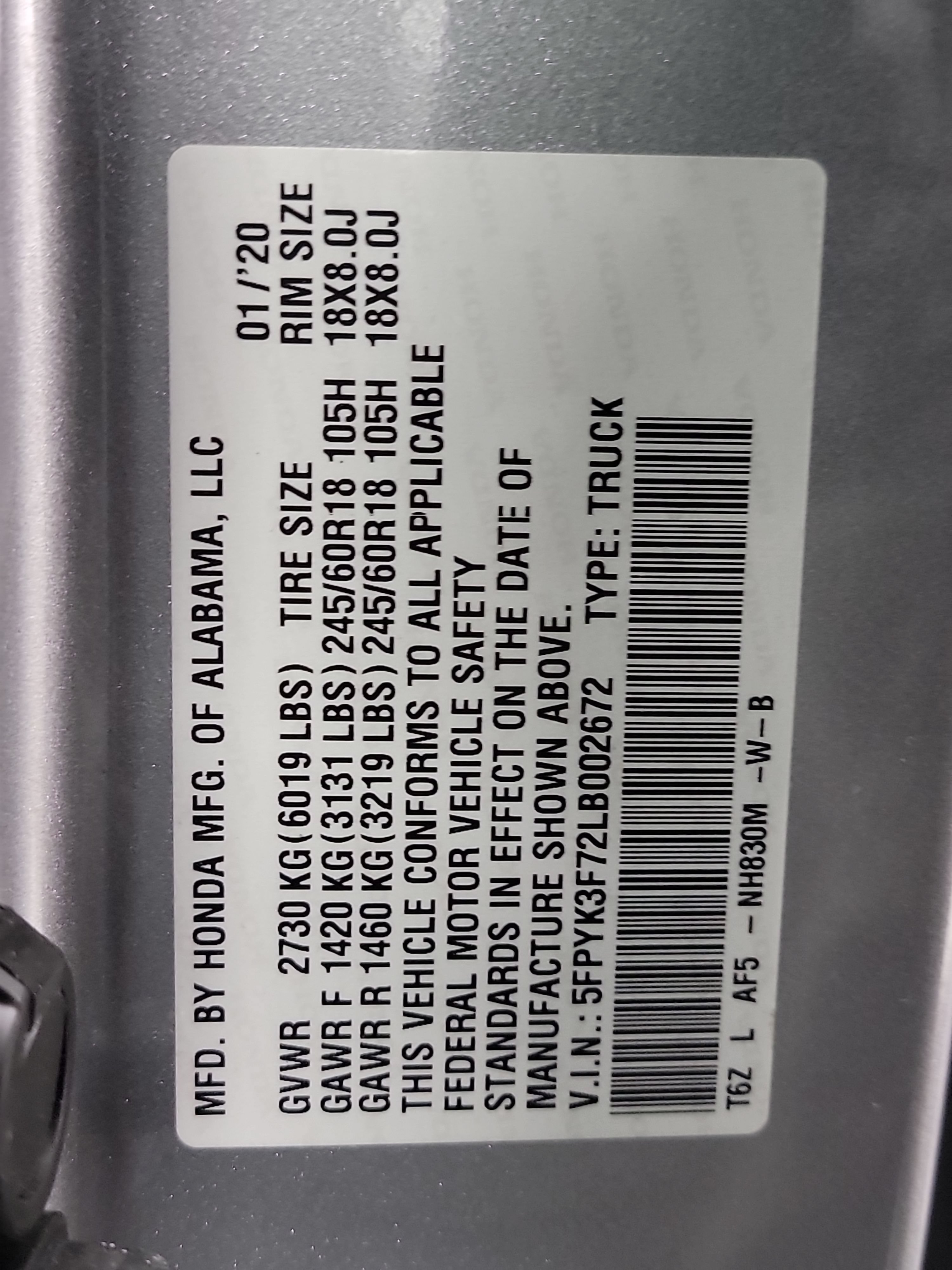 Used 2020 Honda Ridgeline RTL-E image 33