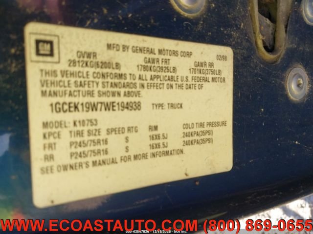 Used 1998 Chevrolet Silverado 1500 4x4 Extended Cab w/ Comfort & Convenience Pkg image 10