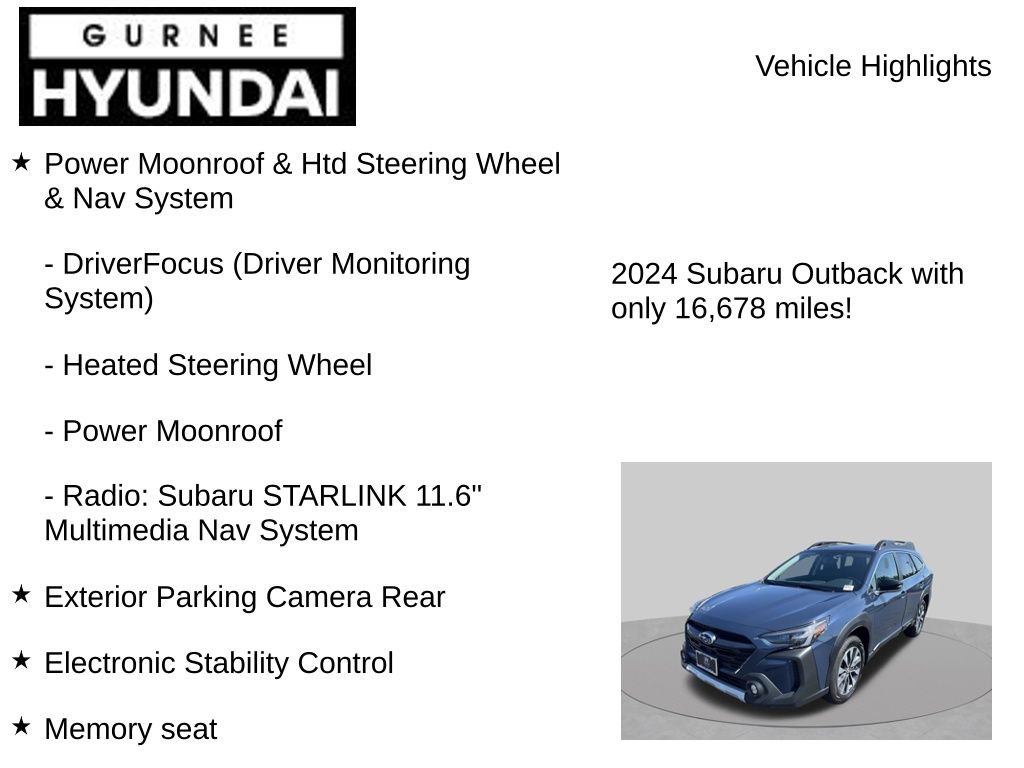 Used 2024 Subaru Outback Limited AWD/4WD image 7