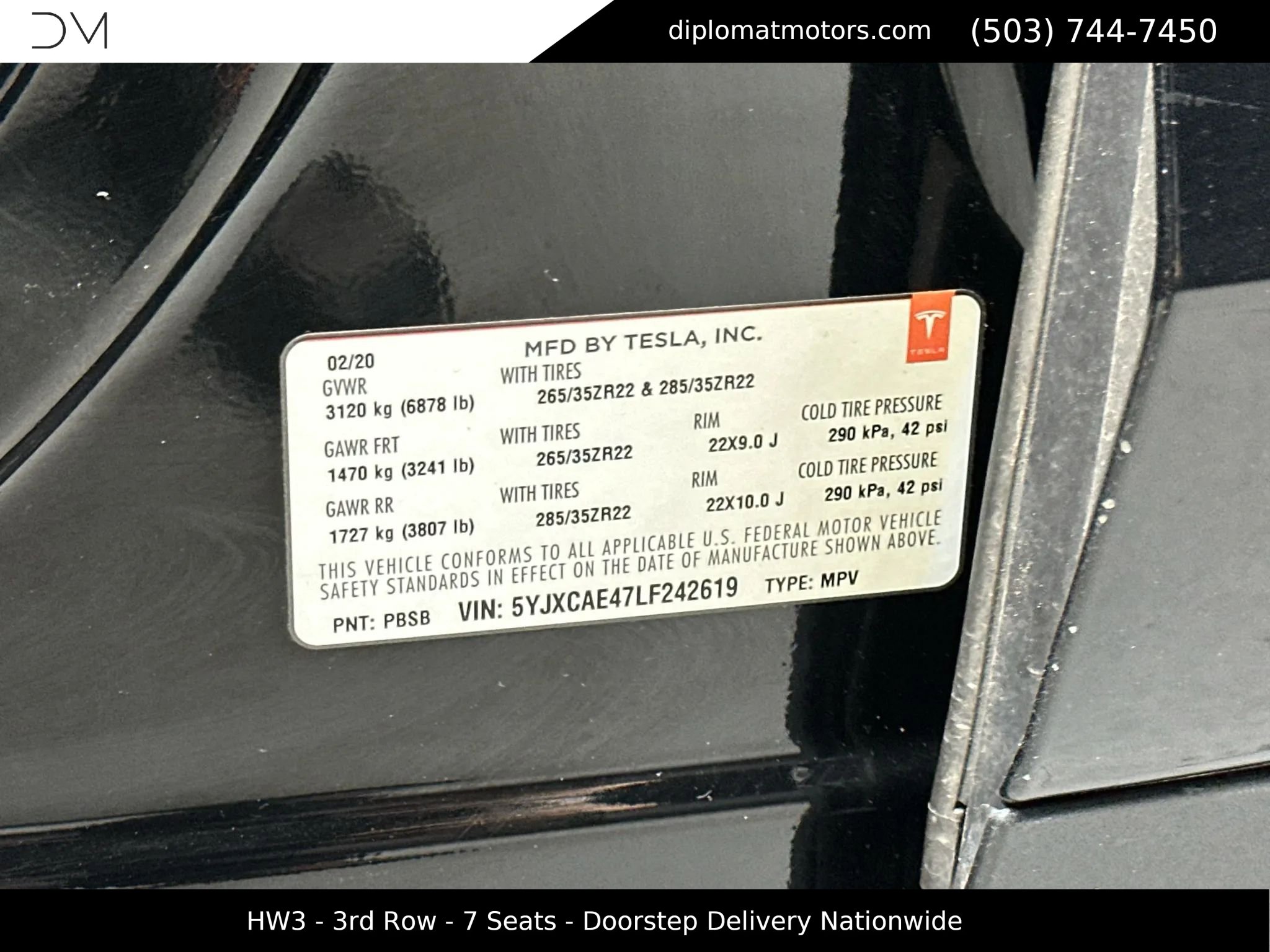 Used 2020 Tesla Model X Performance AWD/4WD image 48