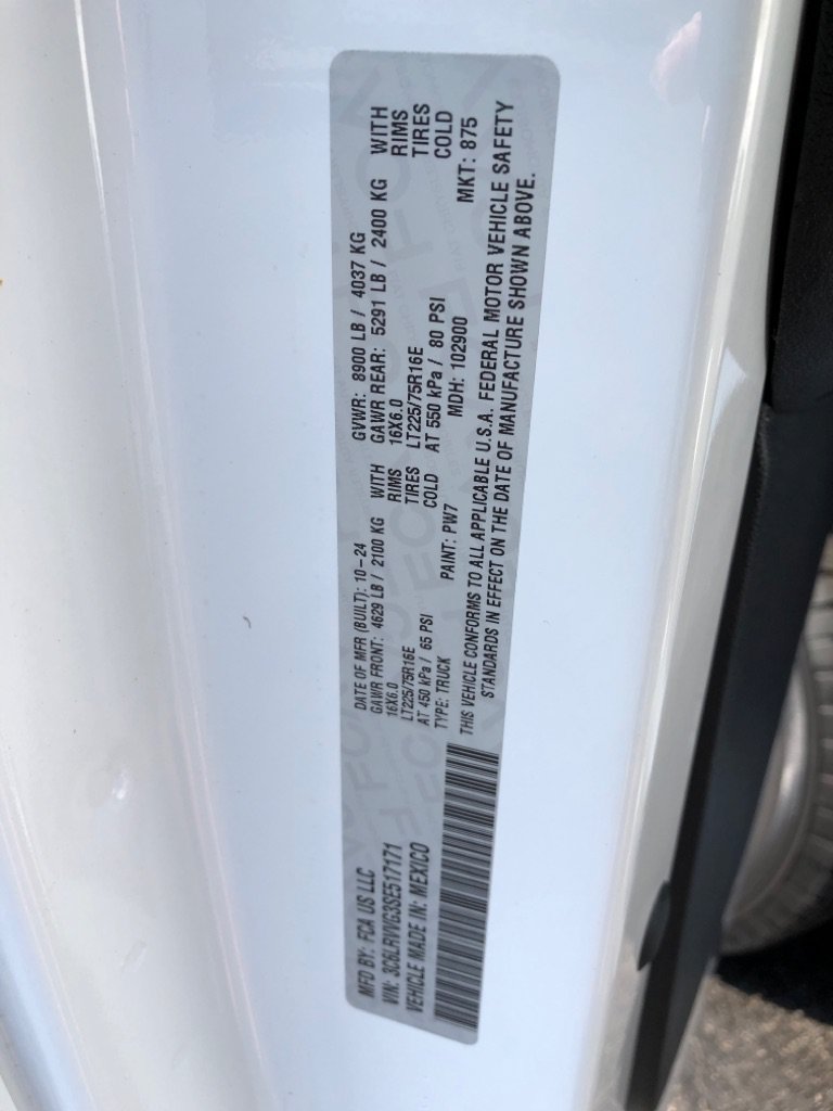 Used 2025 RAM ProMaster 2500 w/ U-Haul Equipment Group FWD image 37