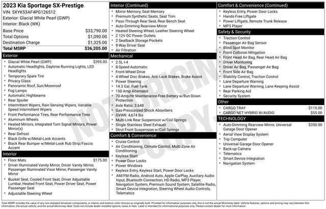 Used 2023 Kia Sportage SX FWD image 15