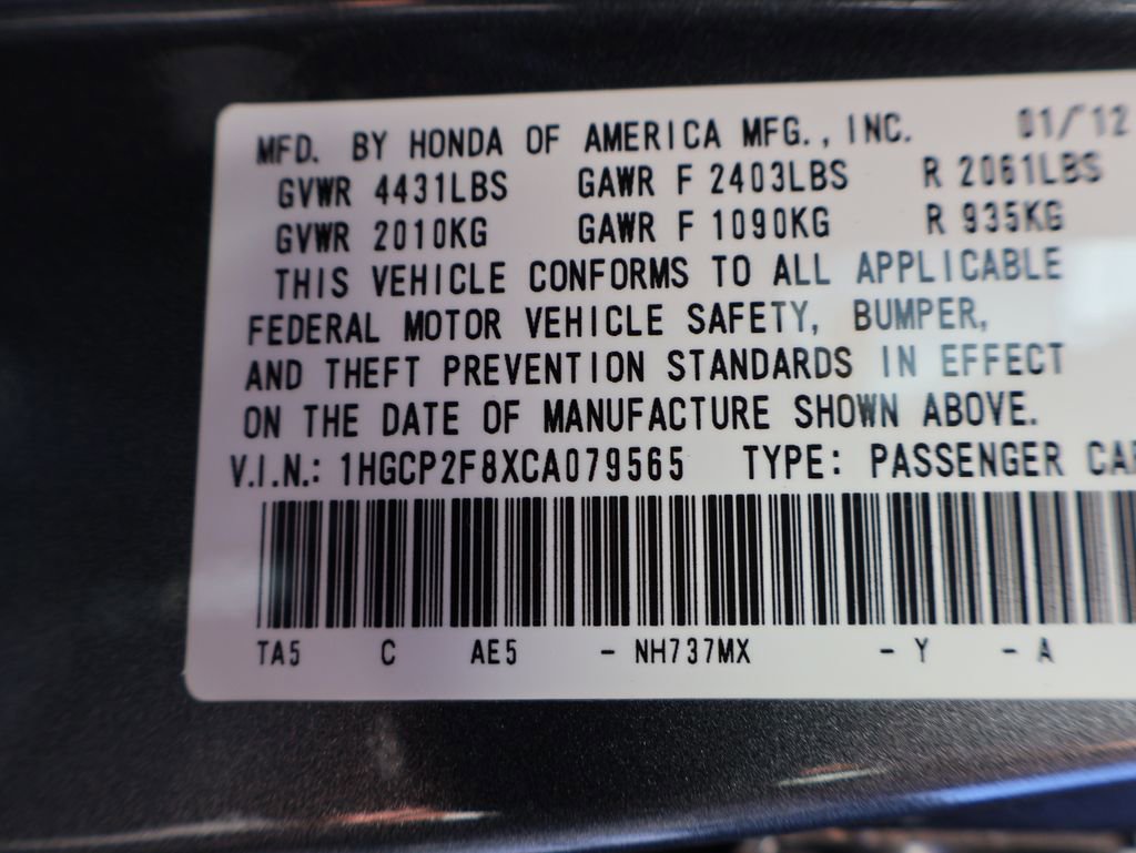 Used 2012 Honda Accord EX-L image 13
