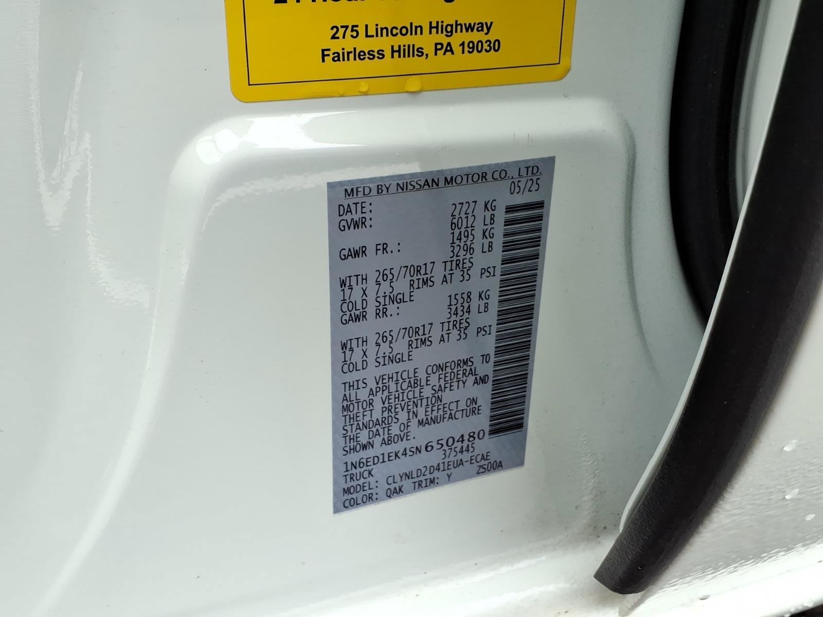 Used 2025 Nissan Frontier PRO-4X w/ Pro Premium Package AWD/4WD image 31