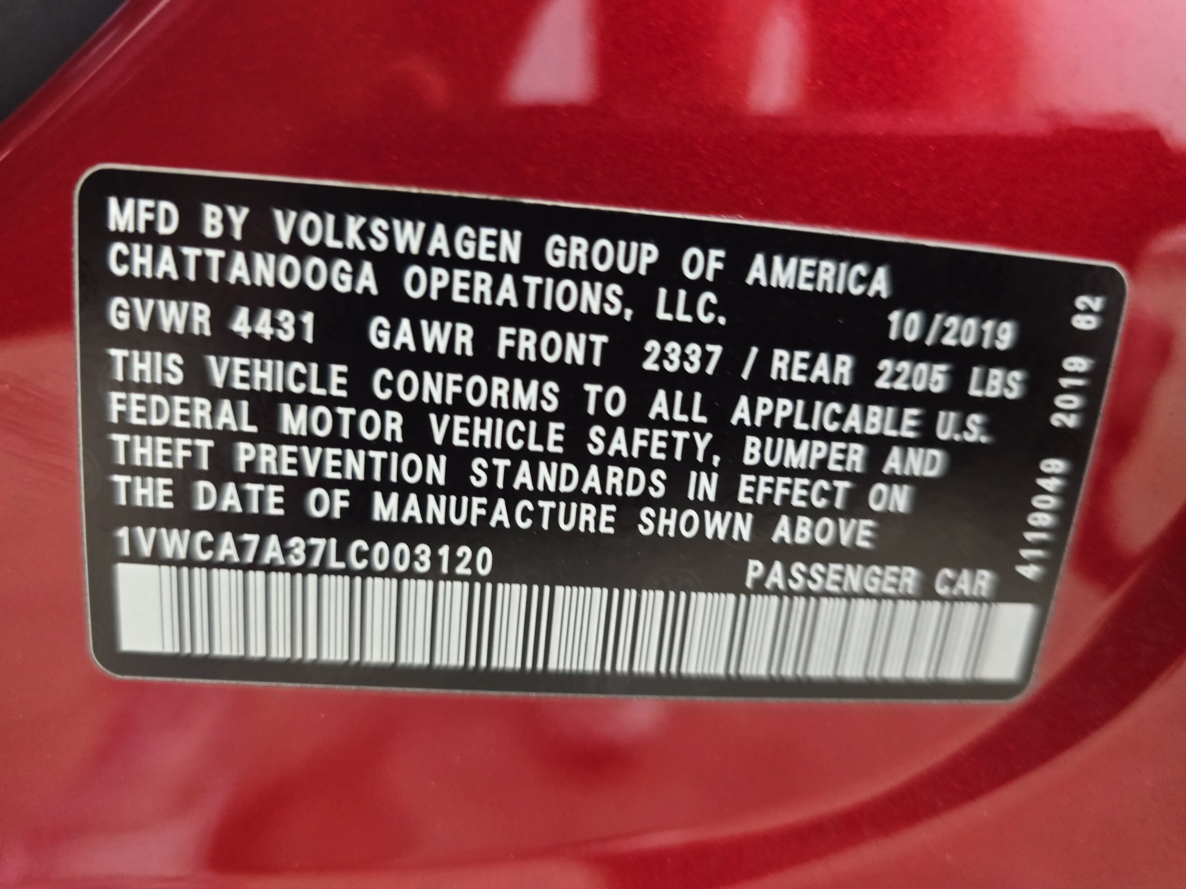 Used 2020 Volkswagen Passat 2.0T SEL FWD image 32