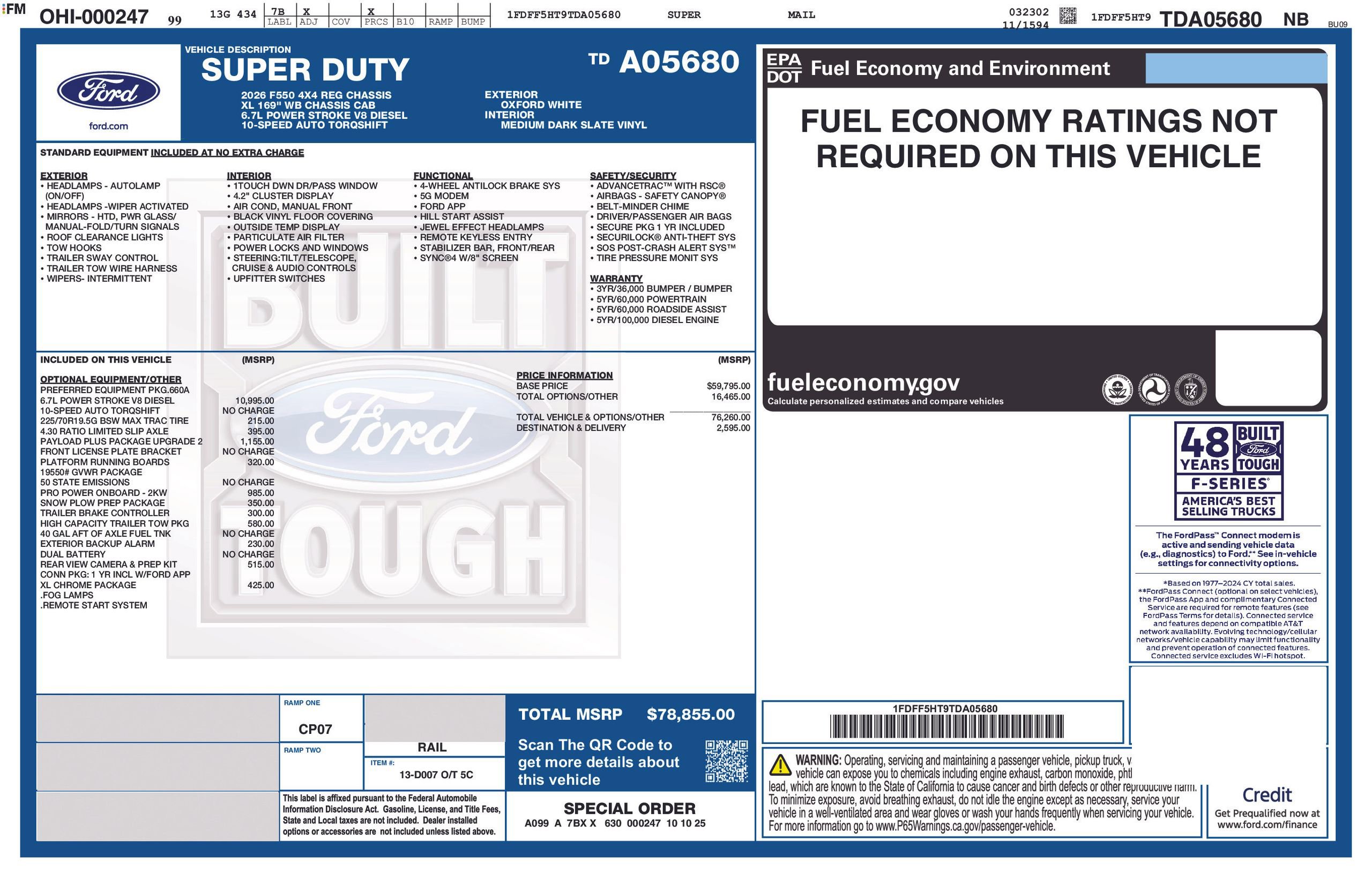 New 2026 Ford F550 4x4 Regular Cab Super Duty image 2