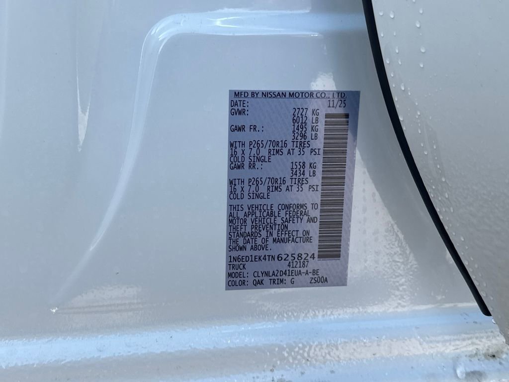 New 2026 Nissan Frontier S w/ S Utility Package image 30