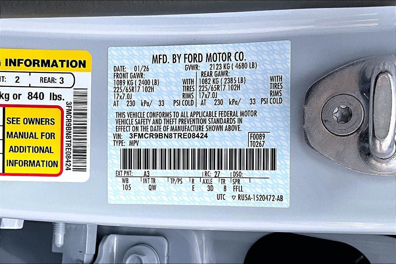 New 2026 Ford Bronco Sport Big Bend w/ Convenience Package AWD/4WD image 12