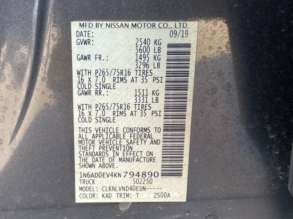 Used 2019 Nissan Frontier PRO-4X image 22