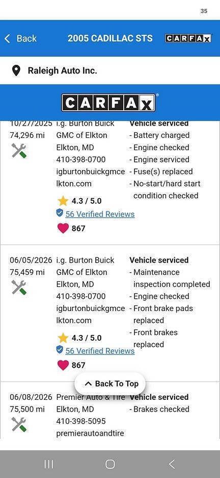 Used 2005 Cadillac STS w/ Preferred Equipment Group RWD image 59