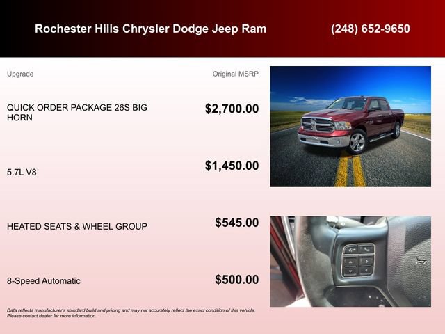 Certified 2017 RAM 1500 Big Horn AWD/4WD image 6