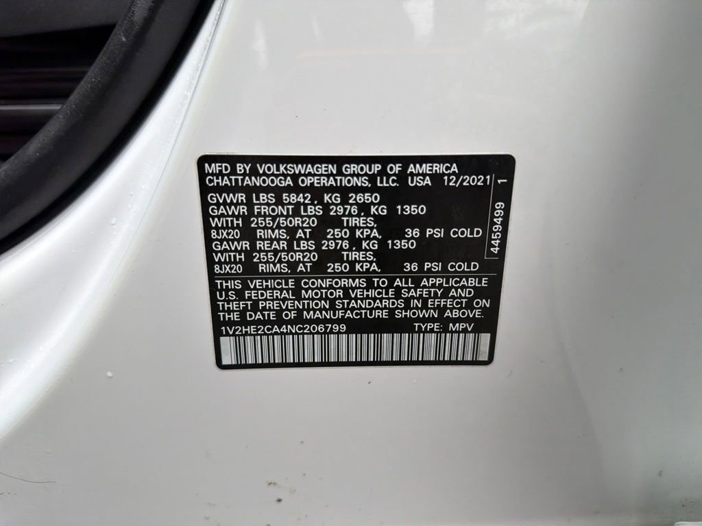 Used 2022 Volkswagen Atlas Cross Sport SE w/ Black Wheel Package image 26