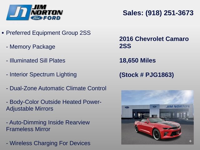 Used 2016 Chevrolet Camaro SS RWD image 11