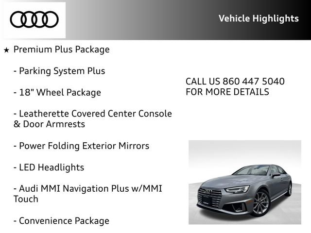 Used 2019 Audi A4 2.0T Premium Plus AWD/4WD image 28