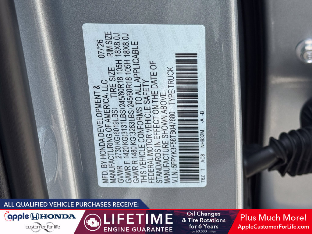New 2026 Honda Ridgeline RTL image 28