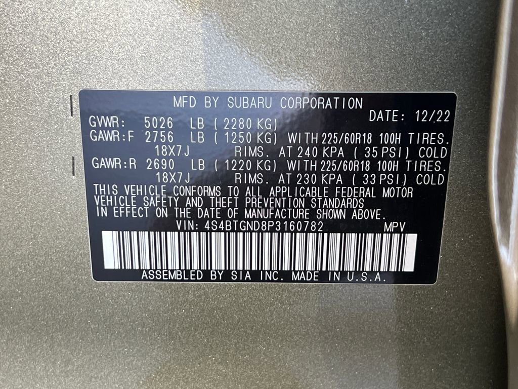 Certified 2023 Subaru Outback Limited XT image 35