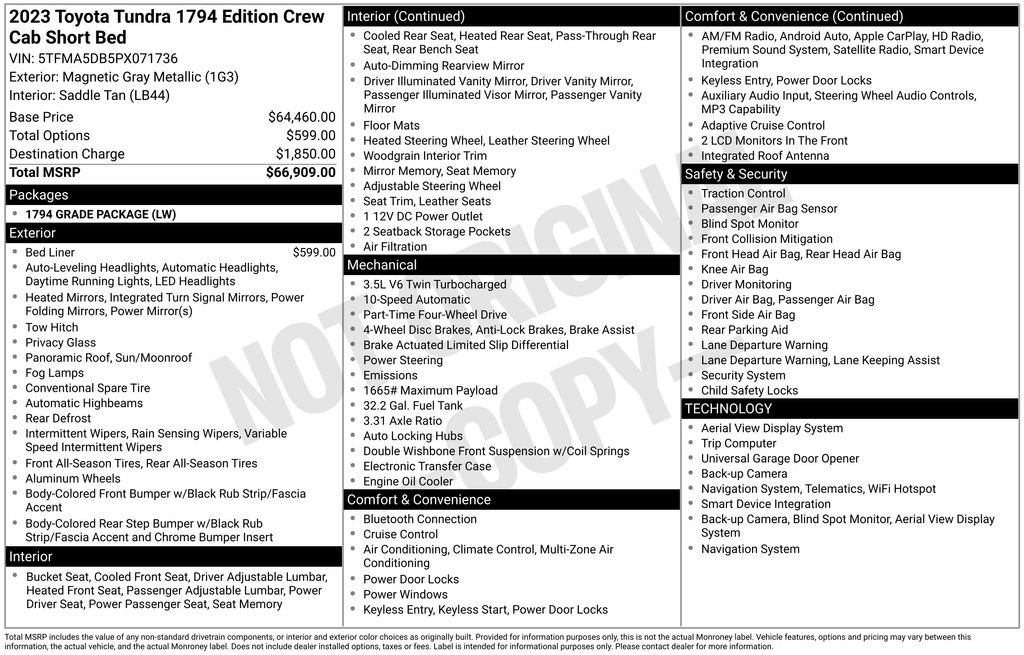 Used 2023 Toyota Tundra 1794 Edition image 5