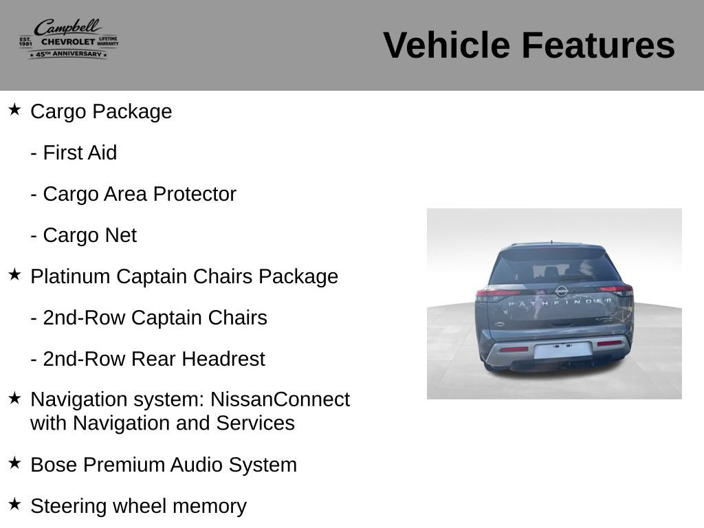 Used 2025 Nissan Pathfinder Platinum AWD/4WD image 5