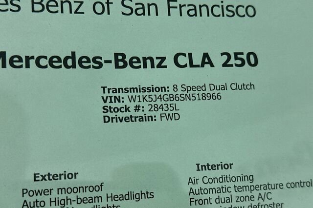 Certified 2025 Mercedes-Benz CLA 250 image 38
