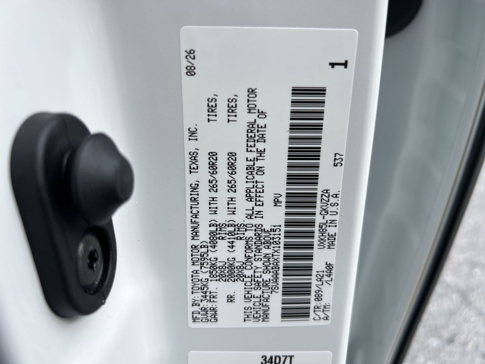 New 2026 Toyota Sequoia Platinum AWD/4WD image 30
