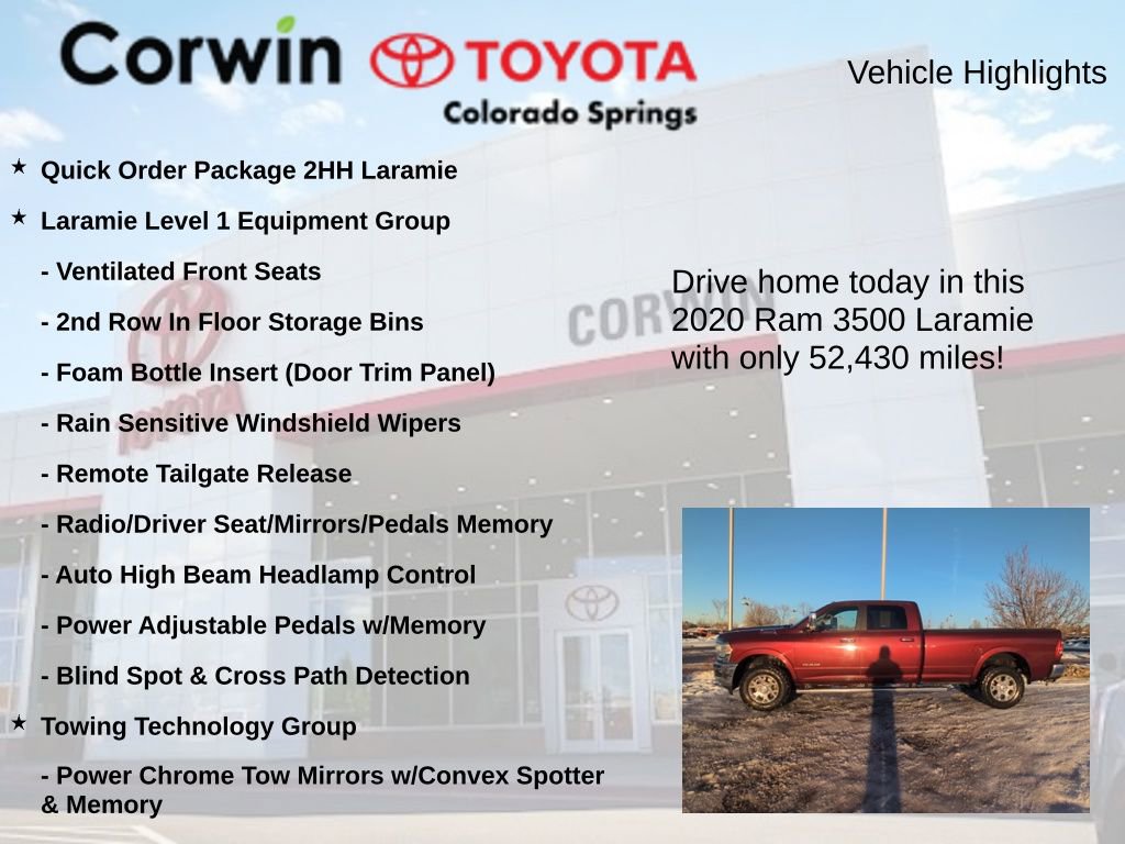 Used 2020 RAM 3500 Laramie image 7