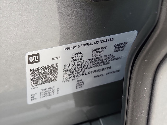 New 2026 GMC Yukon Denali w/ Sun & Power Step Package AWD/4WD image 18
