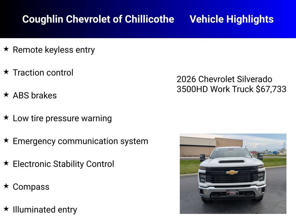 New 2026 Chevrolet Silverado 3500 W/T w/ WT Convenience Package AWD/4WD image 5