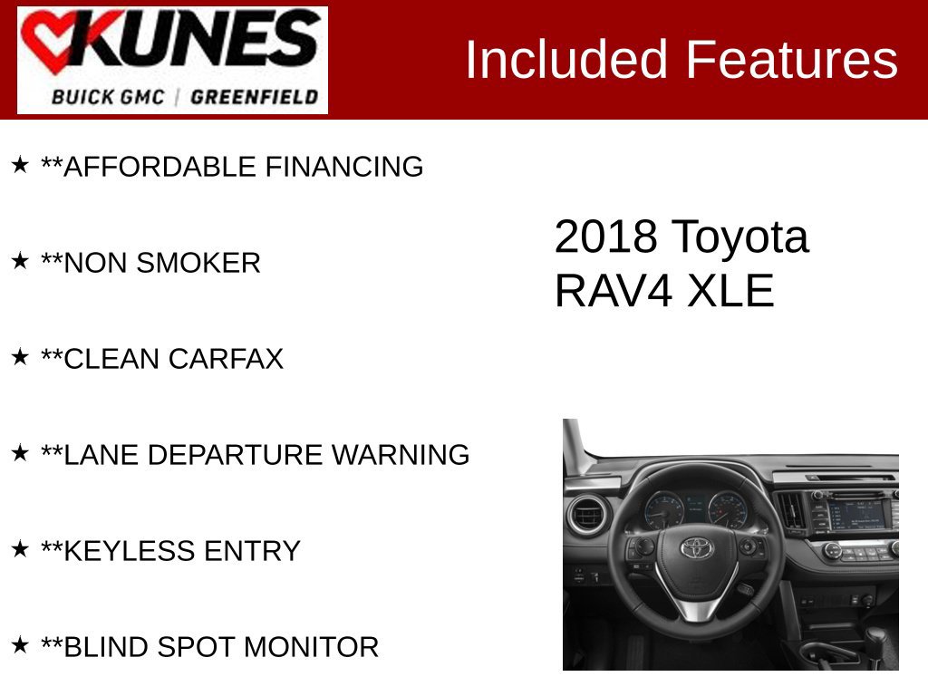 Used 2018 Toyota RAV4 XLE w/ Plus Extra Value Package AWD/4WD image 3