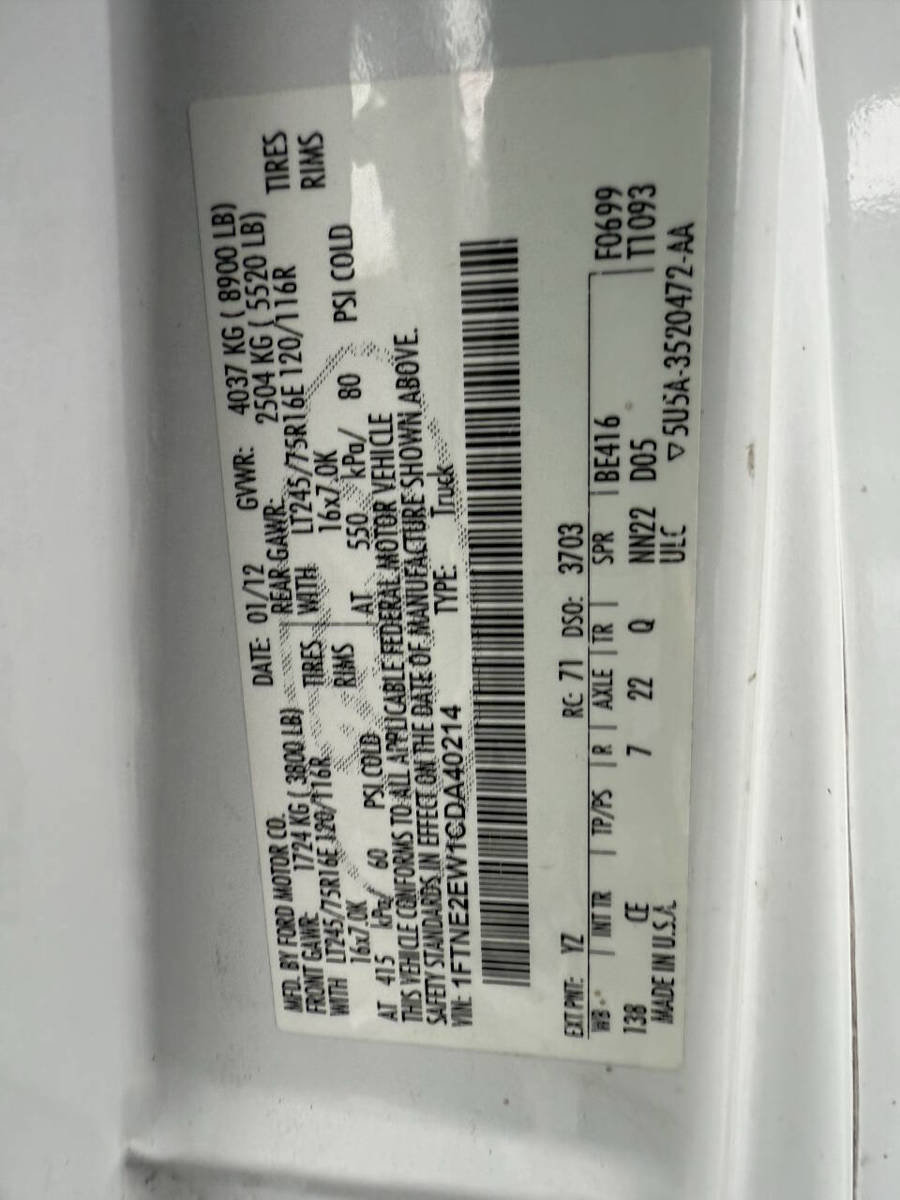 Used 2012 Ford E-250 and Econoline 250 w/ PWR Group image 18