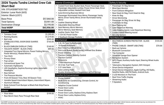 Used 2026 Toyota Tundra Limited AWD/4WD image 31