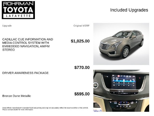 Used 2017 Cadillac XT5 Luxury w/ Driver Awareness Package AWD/4WD image 4