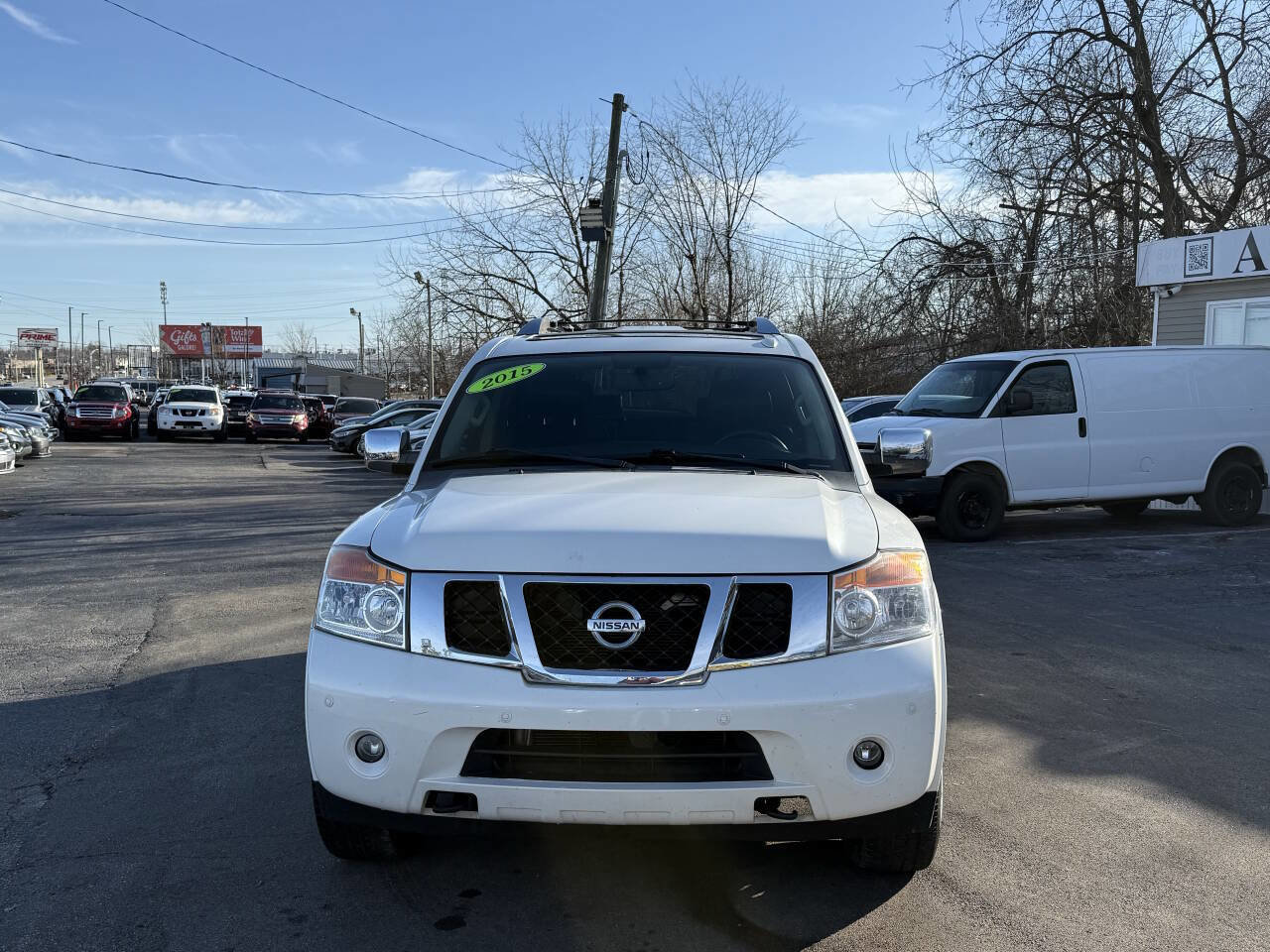 Used 2015 Nissan Armada Platinum w/ 2nd Row Captain Seat Package AWD/4WD image 2