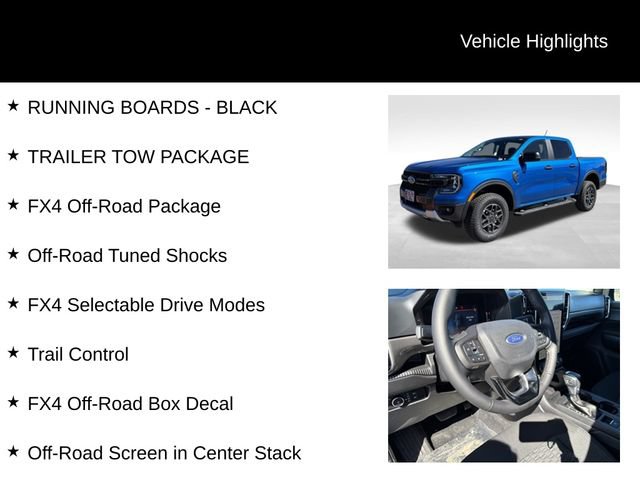 New 2025 Ford Ranger XLT w/ Equipment Group 301A High AWD/4WD image 7
