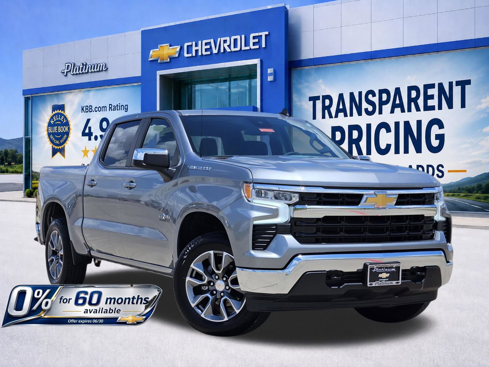 New 2026 Chevrolet Silverado 1500 LT w/ Texas Edition Plus AWD/4WD image 1