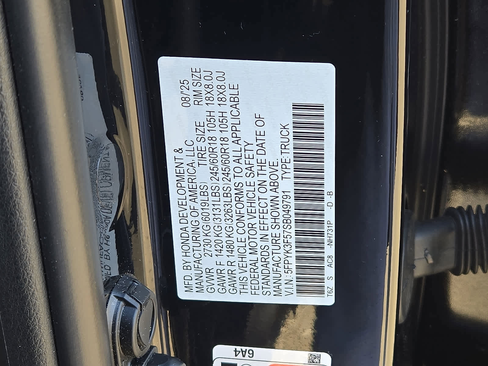 Used 2025 Honda Ridgeline RTL image 29