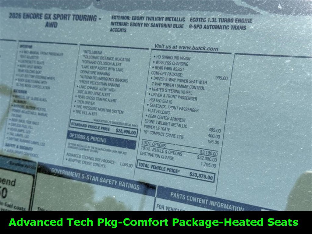 New 2026 Buick Encore GX Sport Touring w/ Advanced Technology Package image 7
