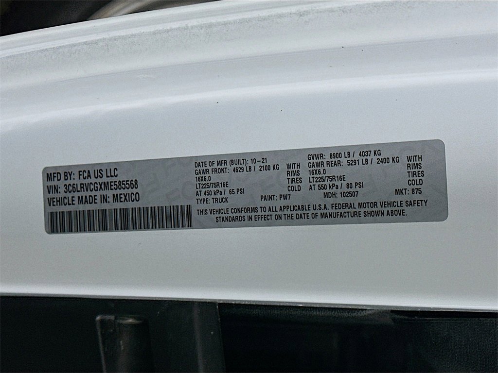 Used 2021 RAM ProMaster 2500 image 35