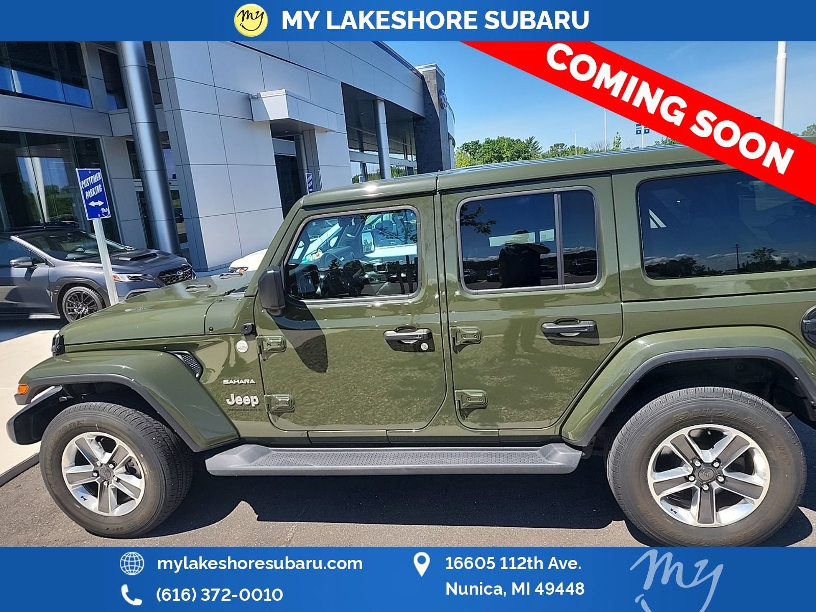 Used 2023 Jeep Wrangler Unlimited Sahara w/ LED Lighting Group AWD/4WD image 4