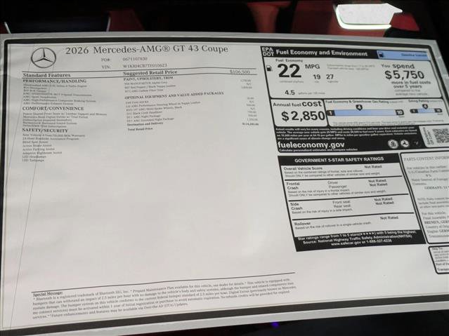 New 2026 Mercedes-Benz AMG GT 43 image 18