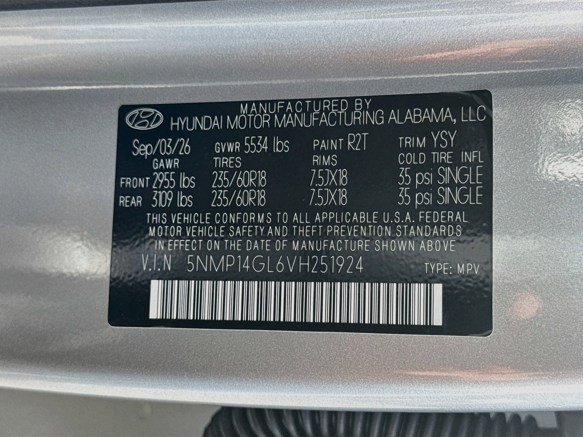 New 2027 Hyundai Santa Fe SE FWD image 26