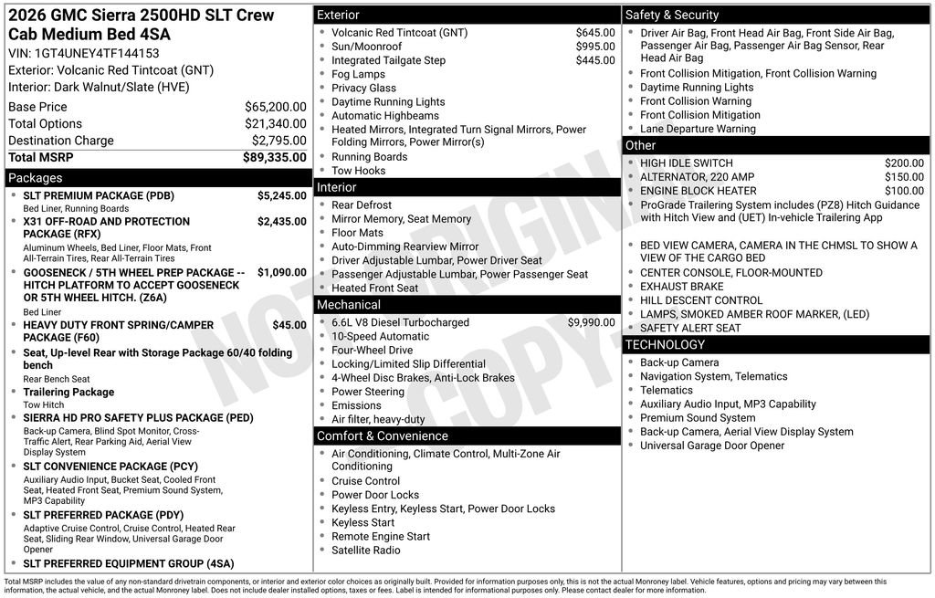 New 2026 GMC Sierra 2500 SLT w/ SLT Premium Package image 30