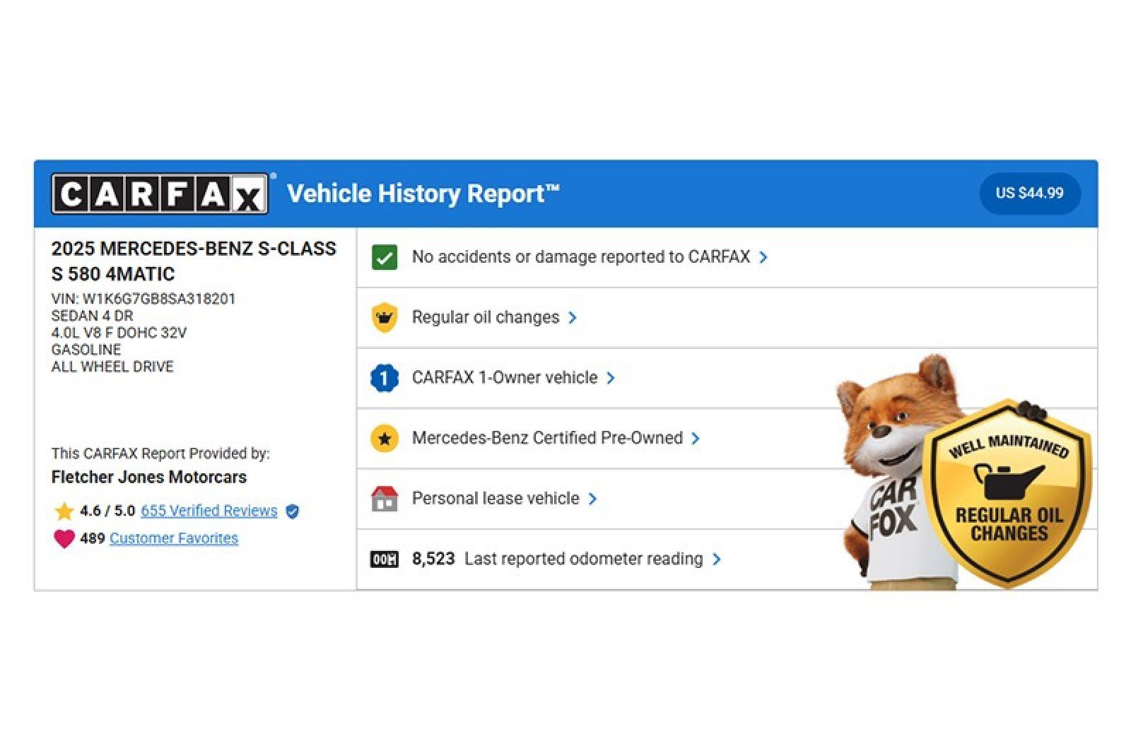 Certified 2025 Mercedes-Benz S 580 4MATIC Sedan image 3