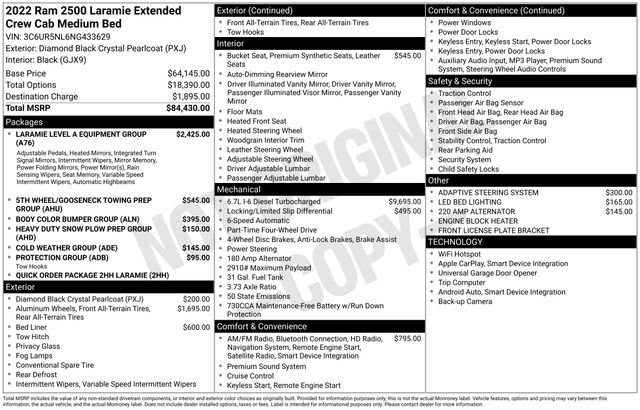 Certified 2022 RAM 2500 Laramie AWD/4WD image 35