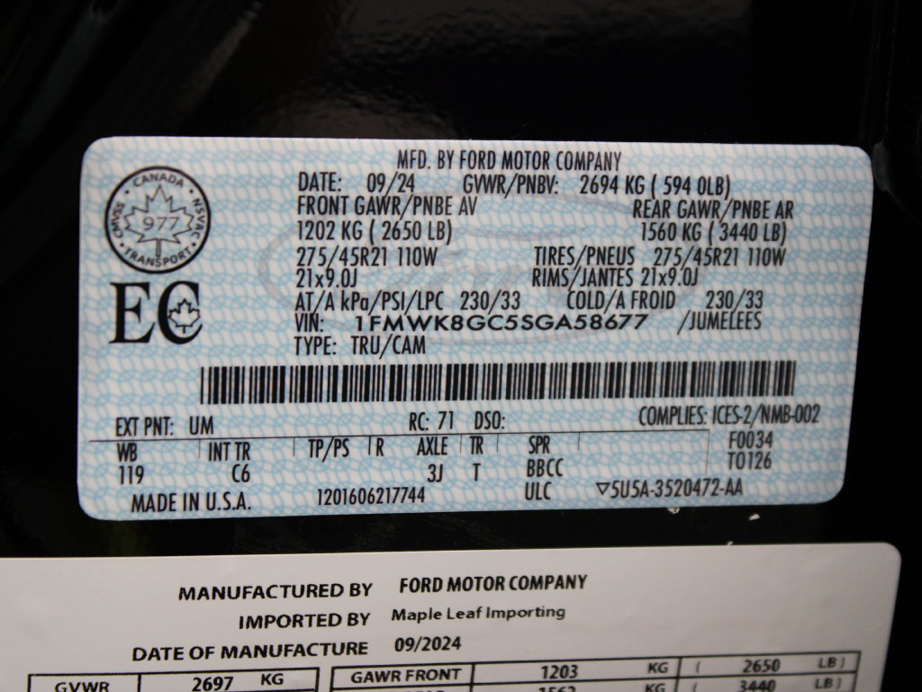Used 2025 Ford Explorer ST AWD/4WD image 76