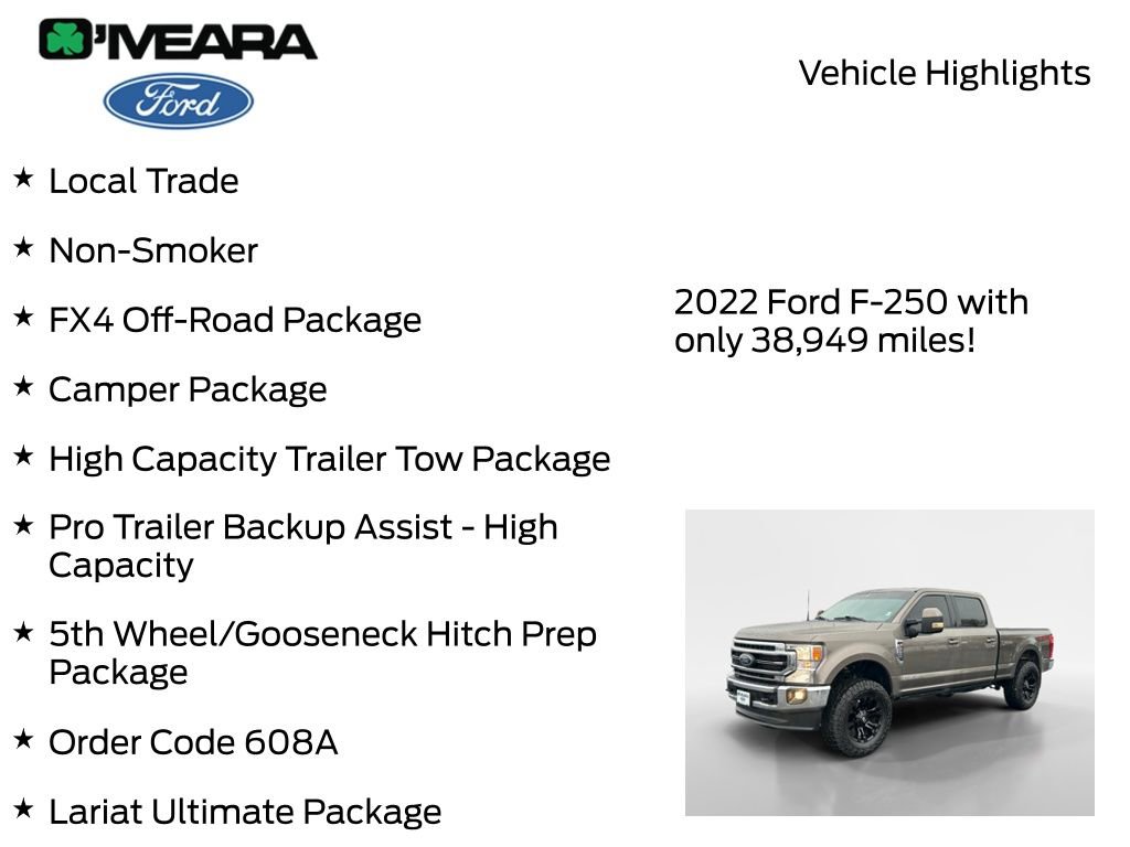 Used 2022 Ford F250 Lariat w/ Lariat Ultimate Package image 8