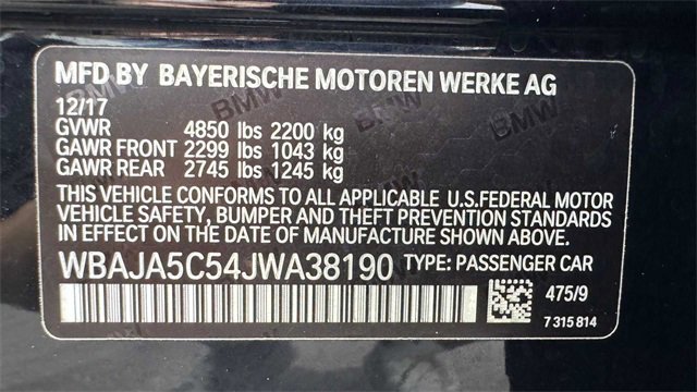 Used 2018 BMW 530i image 36